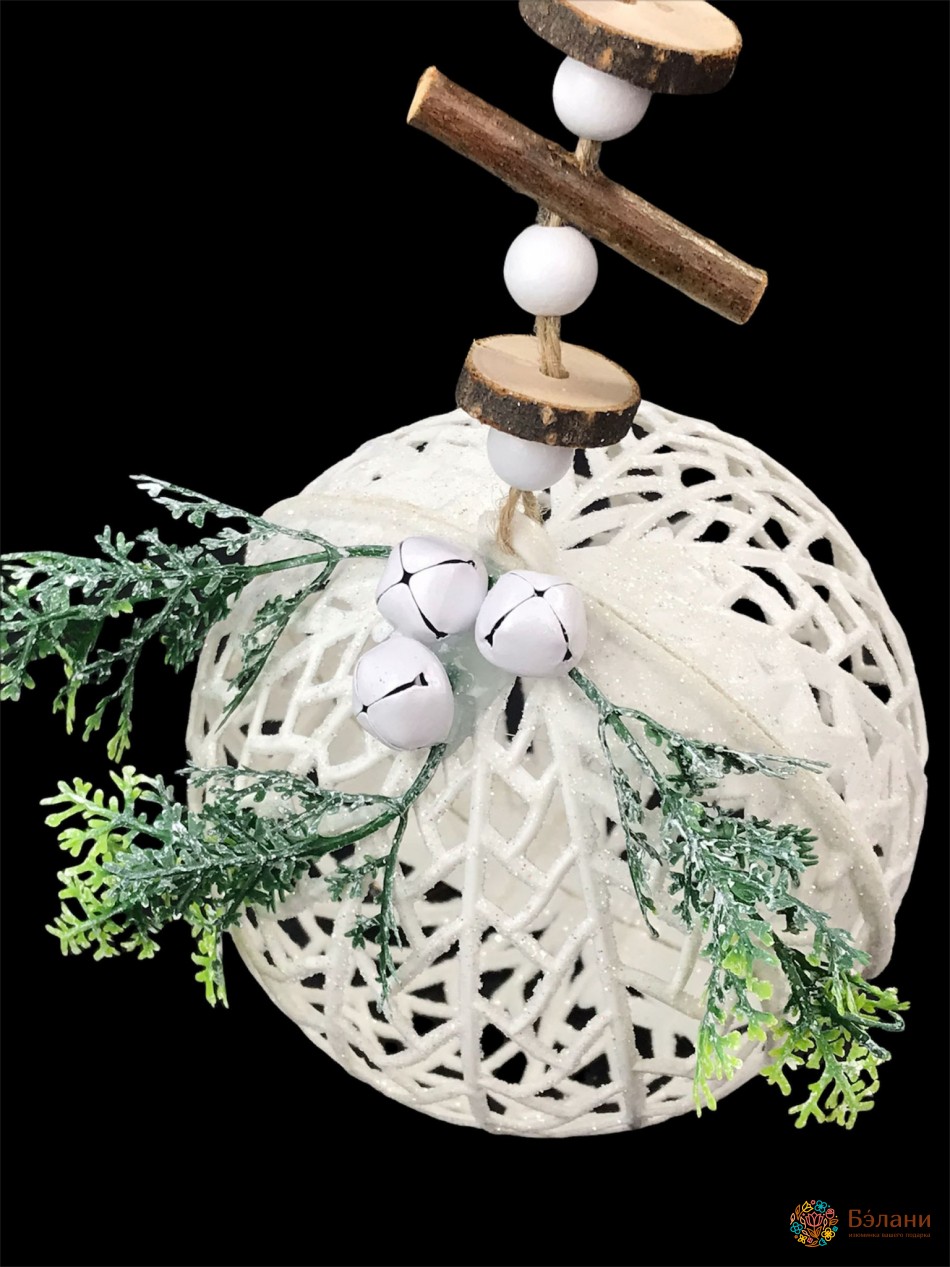 Ялинкова іграшка "Куля ажурна" | 2